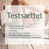 Testsættet fra WeeCare - Indeholder 2 Easy Covers, 4 Onesize Indlæg, 1 wetbag, Den Lille Bog Om Stofbleer, et bomuldsnet med WeeCare logo og en lille prøve på WeeCare Lanolinsalve.